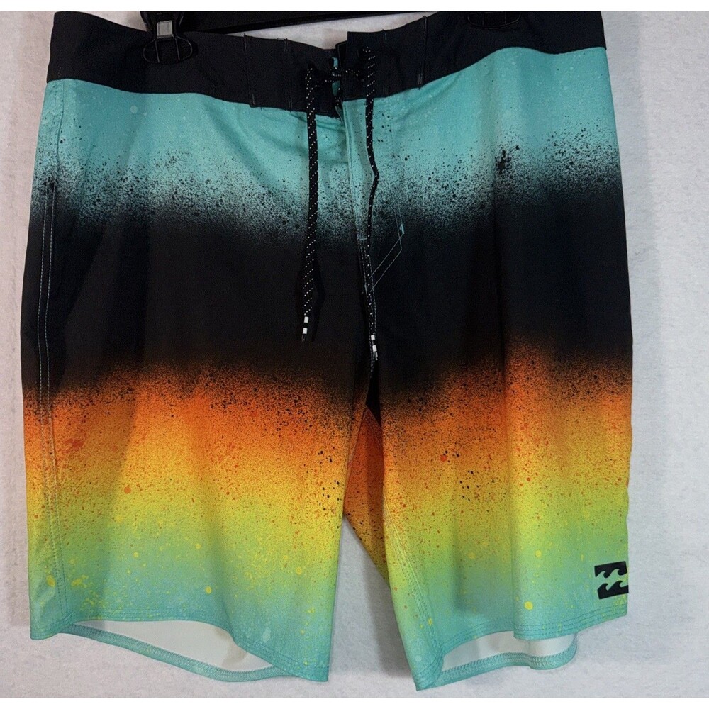 Billabong Platinum X Tribong Board Shorts Mens 34 Sunset Ombre Swim Trunks - Picture 2 of 13